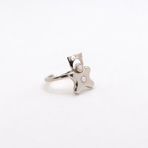Animal-shaped, rose quartz stone-decorated, adjustable-sized handcrafted silver ring for children, Accessorii si unelte, Margea, componente de bijuterii, Alte piese, Confectionarea bijuteriilor, ARTYNOS
