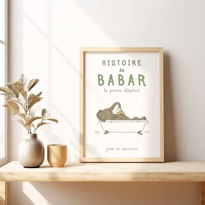 Babar elefant poster, camera copiilor arta de perete, poster, , , ARTYNOS