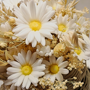 Coșuleț Câmp cu Margarete - casă & stil de viață - decorațiuni de casă - accesorii florale - flori în ghiveci - Artynos.ro