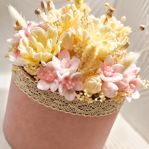 Cutie florală Blush - casă & stil de viață - decorațiuni de casă - accesorii florale - cutii cu flori - Artynos.ro