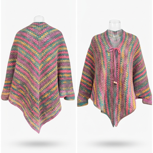 Poncho crosetat manual - Artynos.ro