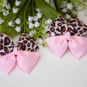 Clema de par Masnis - Imprimeu leopard roz, , , ARTYNOS