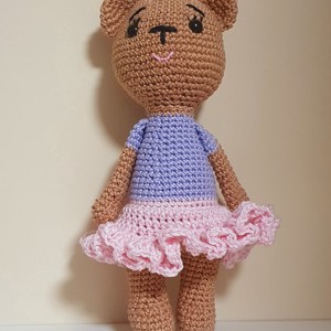 Crosetat ursulet de plus fata, Jucarii si echipamente pentru copii, Plusuri, Ursulet de plus, , ARTYNOS