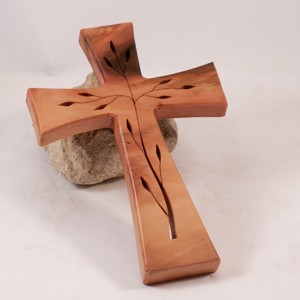 Cruce din lemn modelata, cruce de perete, , , ARTYNOS