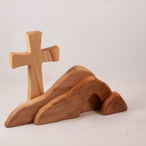 Decorațiune de Paște cu cruce, cruce din lemn -  - Artynos.ro