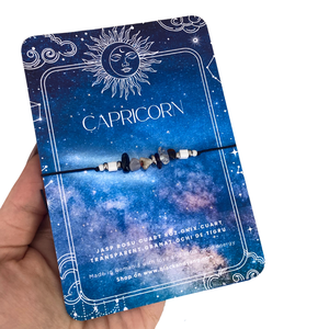 Bratara cu 6 cristale pentru Zodia Capricorn  + cristal cadou - Artynos.ro