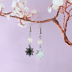 Cercei argintii cu citrin - Soare, Bijuterii, Cercei, Cercei din pietre semipretioase, Confectionarea bijuteriilor, ARTYNOS