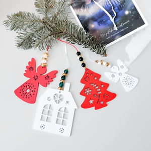 Set decoratiuni craciun / brad cu cristale - Artynos.ro