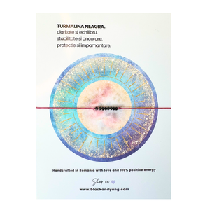 Bratara minimalista fina cu cristale - Turmalina neagra - Artynos.ro