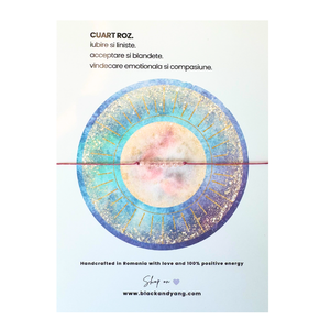 Bratara minimalista fina cu cristale - Cuart roz - Artynos.ro