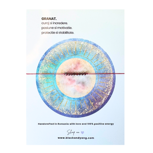 Bratara minimalista fina cu cristale - Granat - Artynos.ro