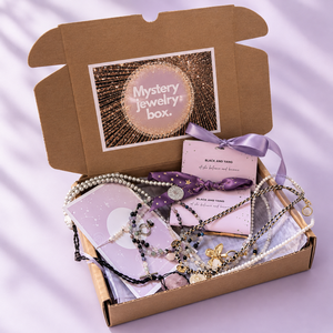 Cutie cadou surpriză Jewelry Mystery Box � Bijuterii din pietre naturale și accesorii din oțel inoxidabil - bijuterii - brățări - brățări din pietre semiprețioase - Artynos.ro