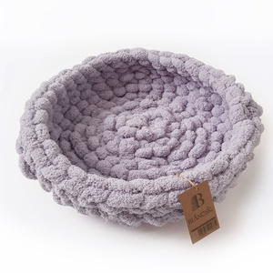 Culcus animale de companie gri deschis 40 cm (lucrat manual), Casă & Stil de viață, Accesorii pentru animale , Paturi și echipamente câini, Pat câine, case, , ARTYNOS