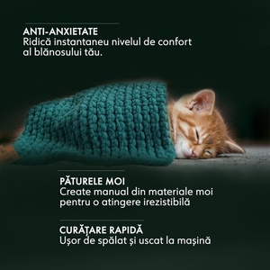 Paturica animale de companie verde smarald 50x40 cm (lucrata manual) - casă & stil de viață - accesorii pentru animale  - paturi și echipamente câini - pat câine, case - Artynos.ro