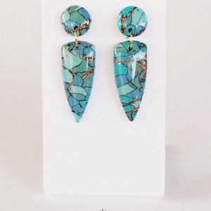 Cercei din lut polimeric si rasina - Artynos.ro