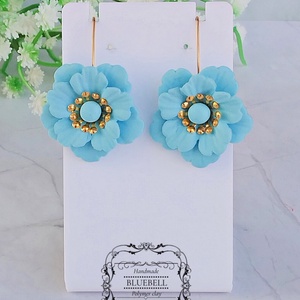 Cercei cu flori - bijuterii - cercei - cercei lungi - Artynos.ro