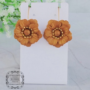 Cercei cu flori, Bijuterii, Cercei, Cercei lungi, Confectionarea bijuteriilor, Lucrare cu argila, ARTYNOS