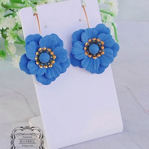 Cercei cu flori - bijuterii - cercei - cercei lungi - Artynos.ro