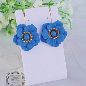 Cercei cu flori - bijuterii - cercei - cercei lungi - Artynos.ro