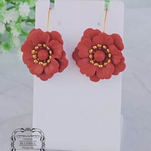 Cercei cu flori - bijuterii - cercei - cercei lungi - Artynos.ro