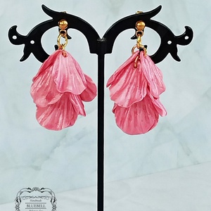 Cercei cu petale sidefate, Bijuterii, Cercei lungi, Cercei, Confectionarea bijuteriilor, Lucrare cu argila, ARTYNOS