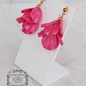 Cercei cu petale sidefate - bijuterii - cercei - cercei lungi - Artynos.ro