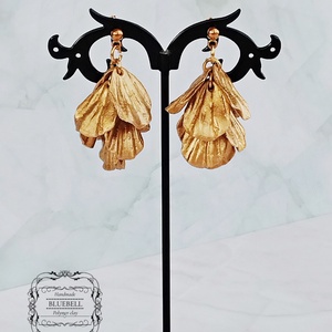 Cercei cu petale sidefate - bijuterii - cercei - cercei lungi - Artynos.ro