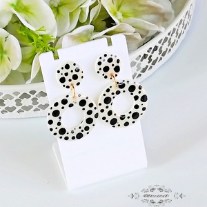 Cercei cu buline - bijuterii - cercei - cercei din rășină - Artynos.ro