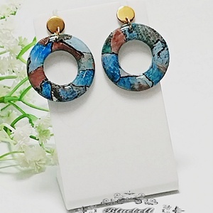 Cercei cu rășină - bijuterii - cercei - cercei din rășină - Artynos.ro