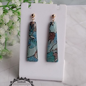 Cercei lungi cu rășină - bijuterii - cercei - cercei din rășină - Artynos.ro