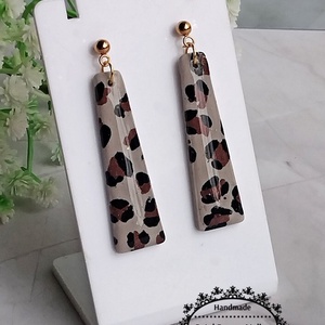 Cercei animal print cu rășină - bijuterii - cercei - cercei din rășină - Artynos.ro