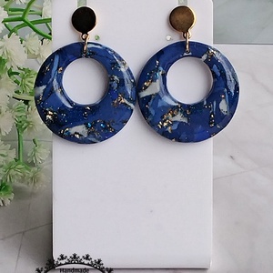 Cercei rotunzi cu rășină - bijuterii - cercei - cercei din rășină - Artynos.ro