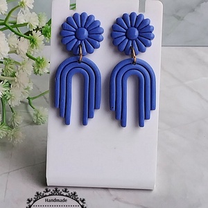 Cercei , Bijuterii, Cercei, Cercei cu figurine, Confectionarea bijuteriilor, Lucrare cu argila, Adauga o nota de eleganta moderna stilului tau cu acesti cercei geometrici din lut polimeric, reali..., ARTYNOS