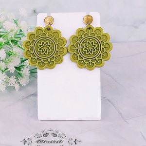 Cercei mandala, Bijuterii, Cercei, Cercei cu figurine, Lucrare cu argila, Confectionarea bijuteriilor, ARTYNOS