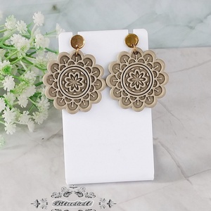 Cercei mandala, Bijuterii, Cercei, Cercei cu figurine, Lucrare cu argila, Confectionarea bijuteriilor, ARTYNOS