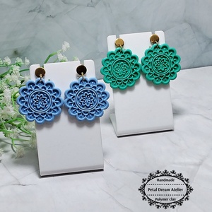 Cercei mandala - bijuterii - cercei - cercei cu figurine - Artynos.ro