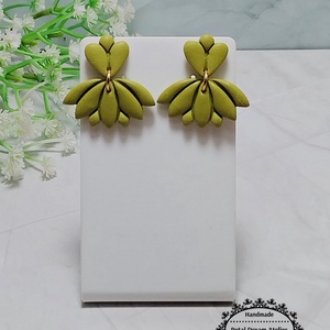 Cercei minimalisti cu tija, Bijuterii, Cercei, Cercei cu figurine, Confectionarea bijuteriilor, Lucrare cu argila, ARTYNOS