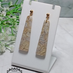 Cercei lungi cu rășină - bijuterii - cercei - cercei din rășină - Artynos.ro