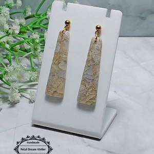 Cercei lungi cu rășină - bijuterii - cercei - cercei din rășină - Artynos.ro