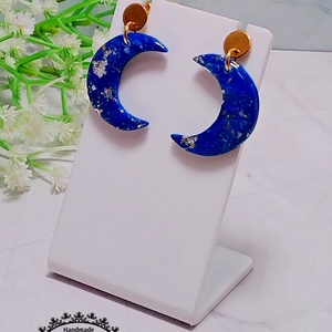 Cercei Moon - bijuterii - cercei - cercei din rășină - Artynos.ro