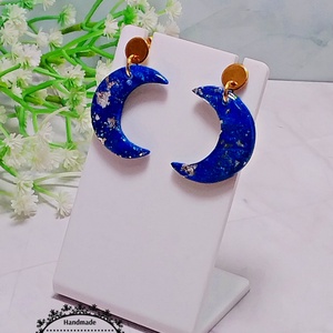 Cercei Moon - bijuterii - cercei - cercei din rășină - Artynos.ro