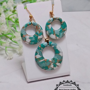 Set din lut polimeric si rasina, Bijuterii, Seturi de bijuterii, Confectionarea bijuteriilor, Lucrare cu argila, ARTYNOS