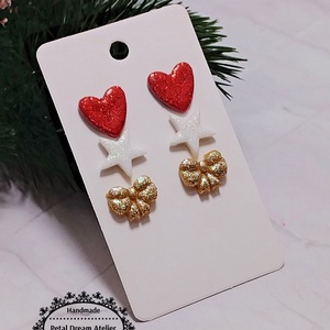 Set cercei de Craciun, Bijuterii, Seturi de bijuterii, Confectionarea bijuteriilor, Lucrare cu argila, ARTYNOS