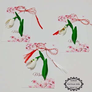 Broșă ghiocel - bijuterii - mărțișor - Artynos.ro