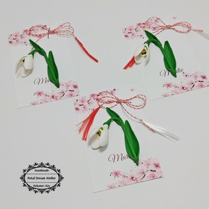 Broșă ghiocel - bijuterii - mărțișor - Artynos.ro