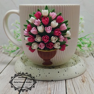 Cană cu lalele - casă & stil de viață - echipamente de bucătărie - accesorii de servire - căni - Artynos.ro