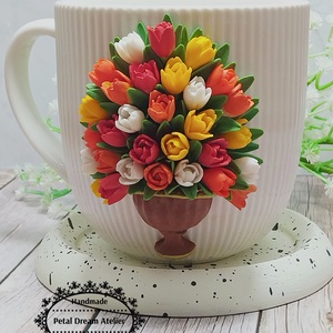 Cană cu lalele - casă & stil de viață - echipamente de bucătărie - accesorii de servire - căni - Artynos.ro