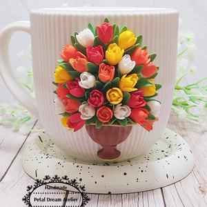 Cană cu lalele - casă & stil de viață - echipamente de bucătărie - accesorii de servire - căni - Artynos.ro