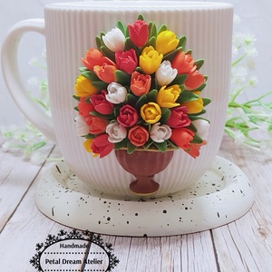 Cană cu lalele - casă & stil de viață - echipamente de bucătărie - accesorii de servire - căni - Artynos.ro