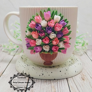 Cană cu lalele - casă & stil de viață - echipamente de bucătărie - accesorii de servire - căni - Artynos.ro